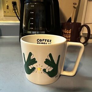 Starbucks Coffee Mug Limited Edition 12 Oz 3.5” Tall Coffee Brings Us Together